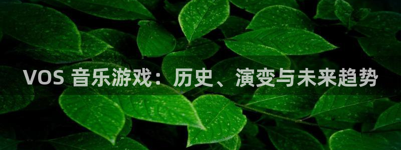 蓝狮子文化是干什么的：VOS 音乐游戏：历史、演变与未来趋势