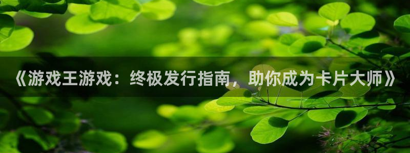 广东蓝狮电子科技有限公司 联系电话：《游戏王游戏：终极发行指南，助你成为卡片大师》
